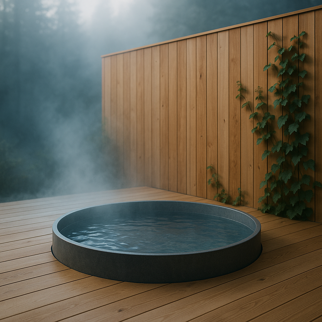 Outdoor cold plunge pool